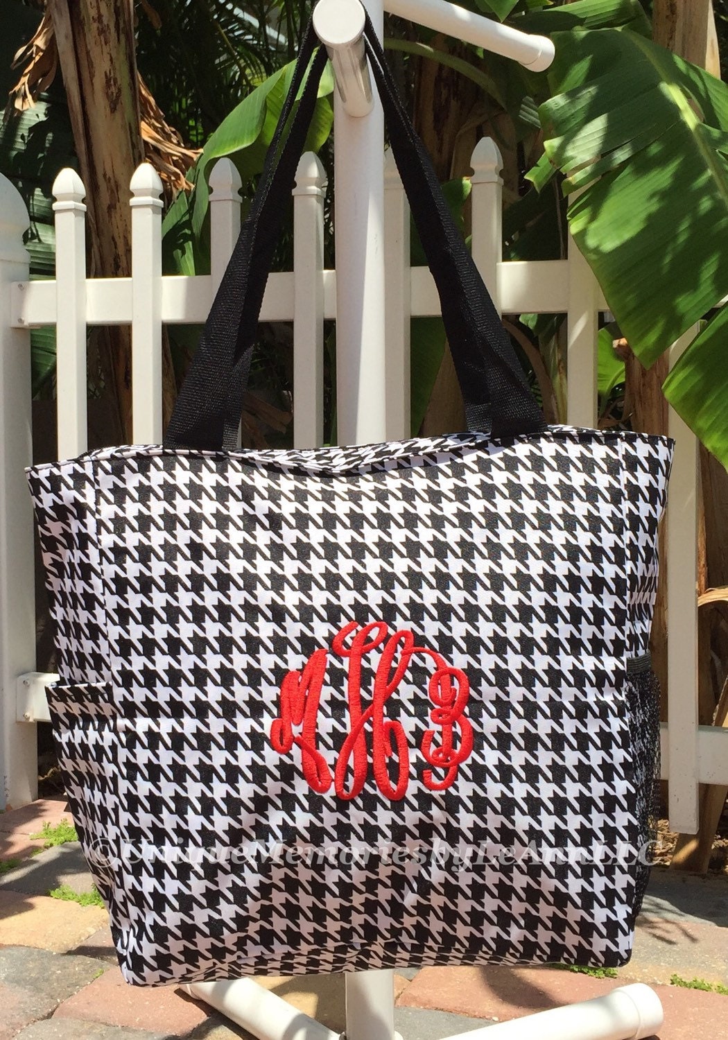 pedro houndstooth tote