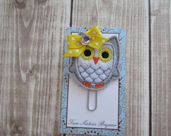 Owl Planner Clip, Planner Clip, Planner Accessories, Bookmark, Paper Clip