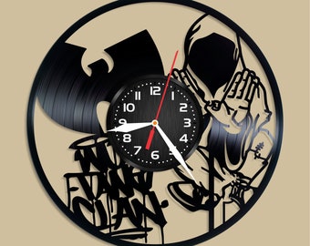 Wu-Tang Hip Hop Group Vinyl Record Clock Wu-Tang Wall Decor Wu-Tang Art Wu-Tang Decoration Wu-Tang Decor Wall Clock Wu-Tang Gift For Fans