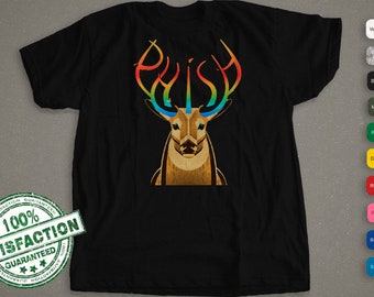 Phish Antler Logo T-shirt | Rainbow Logo Fish | Concert Shirt | Audiophile Shirt | Shirt For Men, Woman, & Kids