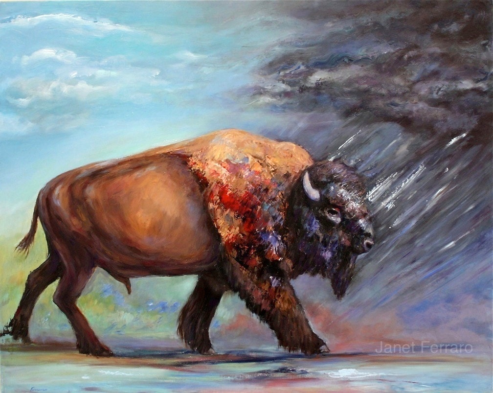 Картина Серова буйвол