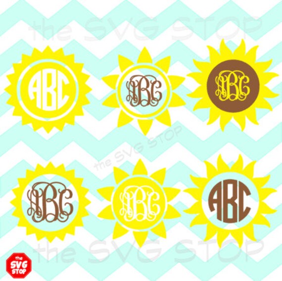 Free Free 84 Vinyl Sunflower Monogram Svg SVG PNG EPS DXF File