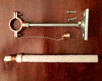 Wine bottle tiki torch hanging kits