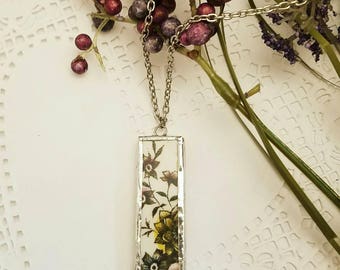 Broken China necklace. Broken China jewelry. Broken China pendant.