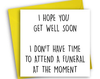 Funny Get Well Card | Thinking Of You