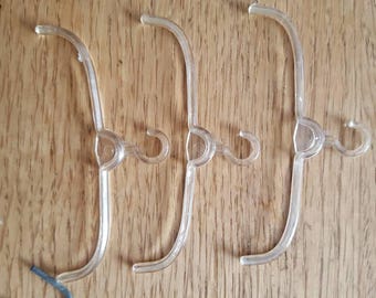 Doll clothes hangers, set of 11, assorted hangers pink, clear and wire