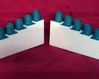 Sweet 16 candle holders display 16 candles step candle stakes centerpiece candle lighting ceremony
