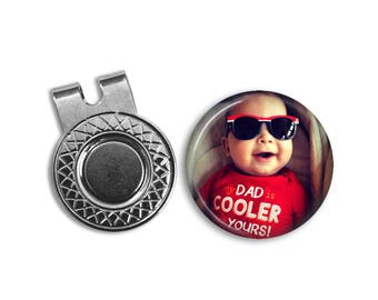 FATHER'S DAY GIFT, custom Golf Ball Marker, golf ball marker, Your Photo Golf Ball Marker, Gift for golfer, gift for Dad, Father's Day, golf