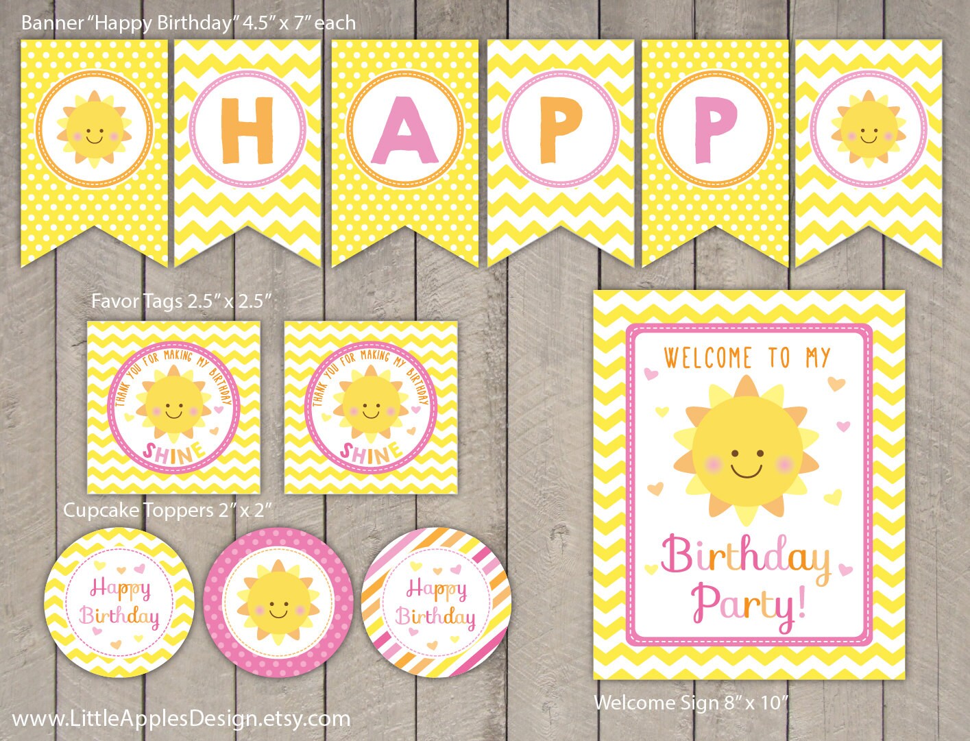 You are my sunshine Birthday Package / You are my sunshine