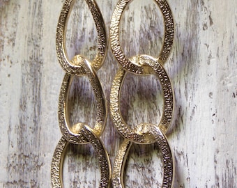 Gold Chain Link Earrings