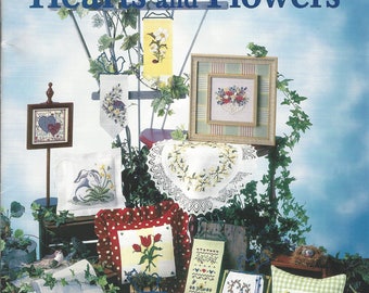 Clearance-"Hearts and Flowers" Counted Cross Stitch Booklet by Mill Hill