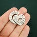 Sisters Charm Antique Silver Tone - 3 Pieces Per Set - Big Middle Little with Attached Jump Rings - SC7082