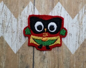 Sheet of 4 UNCUT Super Owl Felties
