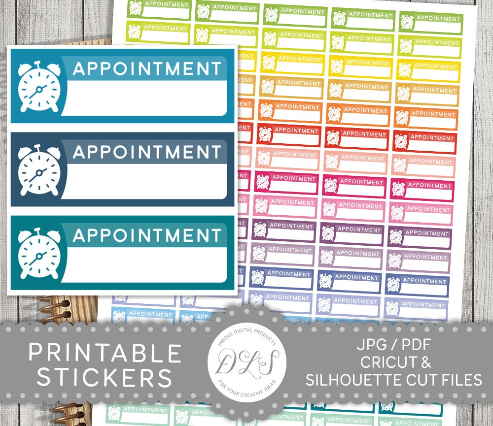 Download Appointment Planner Stickers Printable Appointment Stickers