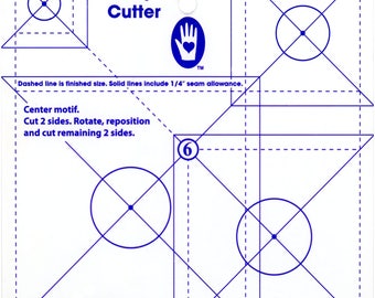 Ruler/Template - Fussy Cutter Multi-Size by Marti Michell (8297) Acrylic Templates