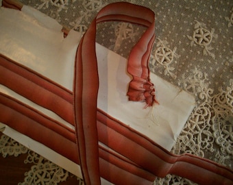 Sienna shades ombre rare silk antique authentic ribbon work ribbon