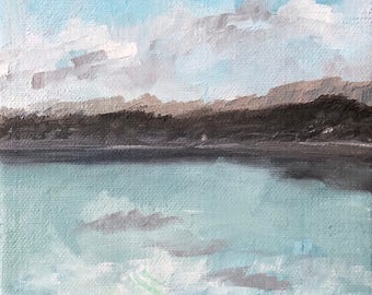 Mini Abstract Seascape Painting