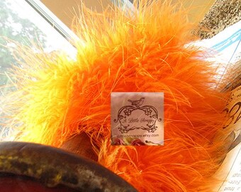 Orange Marabou Boa Feathers