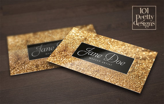 black and gold business cards