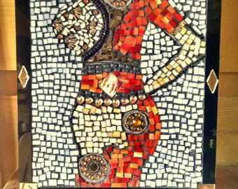 Mosaic, Woman Mosaic, Ethnic Woman Mosaic, Woman Figure Mosaic