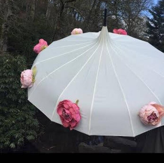 Peony Rose Umbrella by Love Umbrellas peony umbrella rose