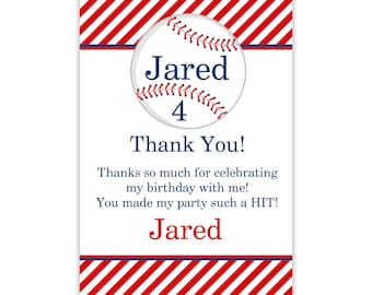 baseball thank you cards