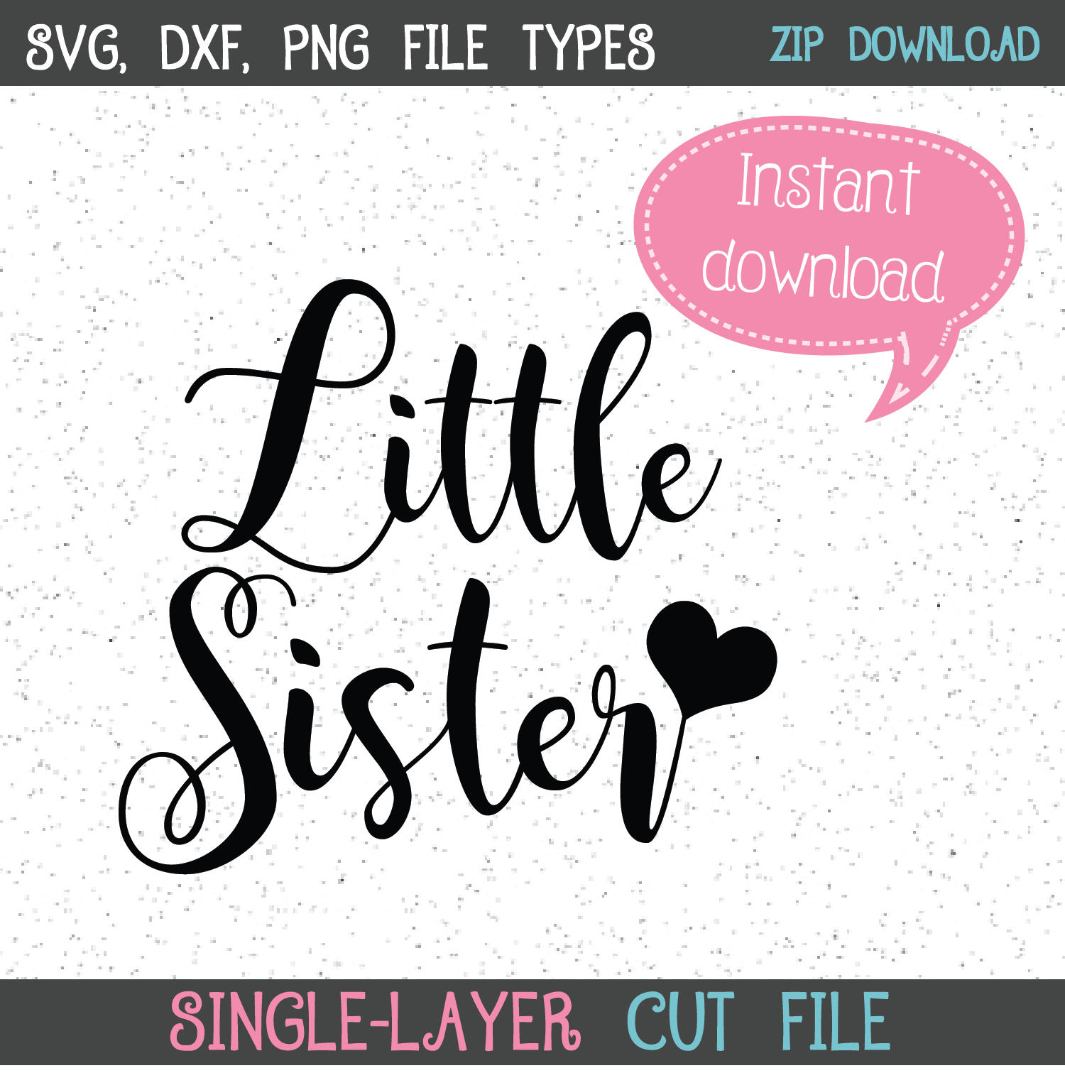 Download Little Sister SVG Sister SVG New Baby SVG SVGs Cricut Cut