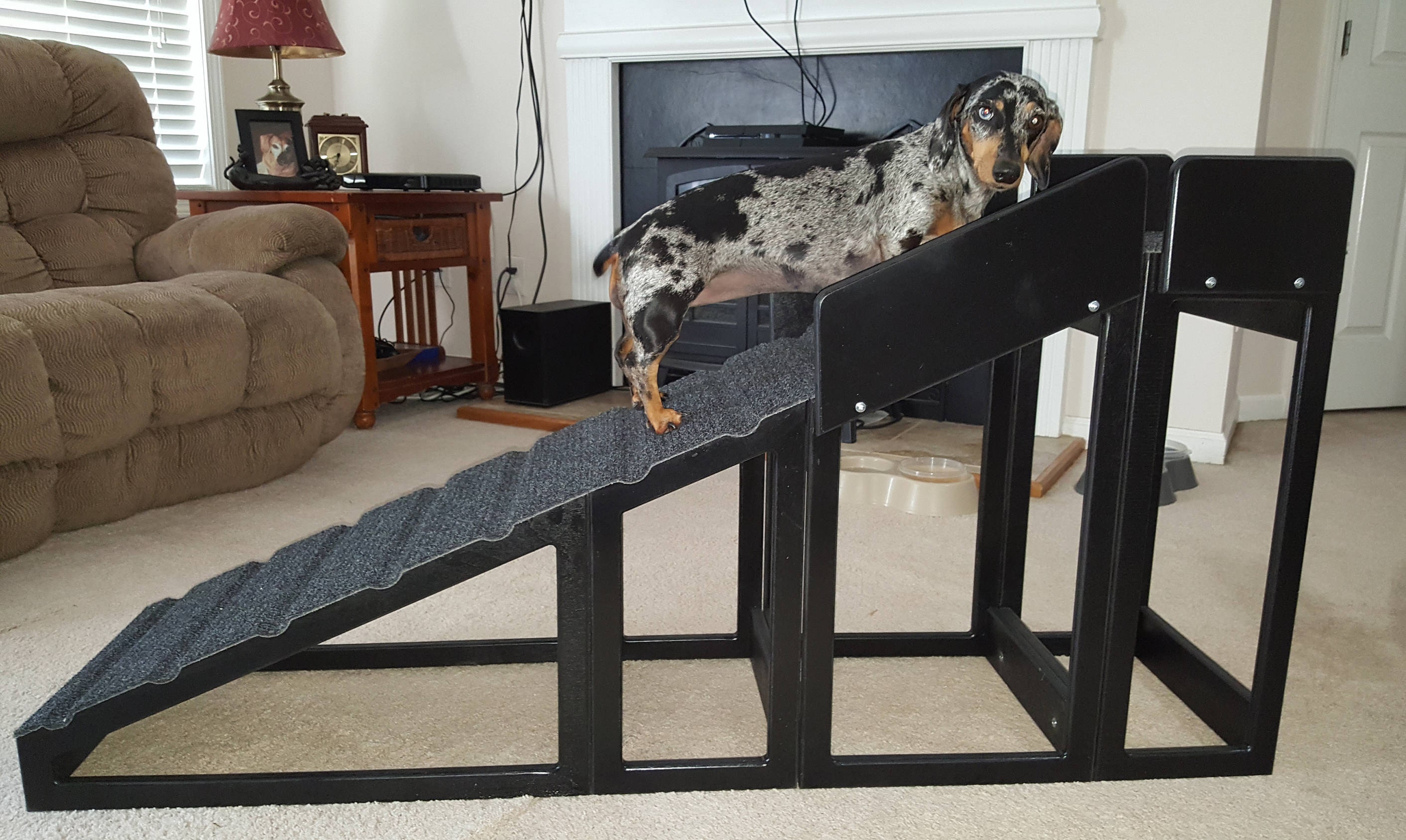 24 ramp with landing and removable safety rails