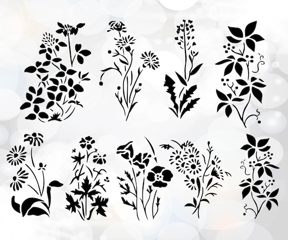 Free Free 230 Silhouette Flower Border Svg Free SVG PNG EPS DXF File