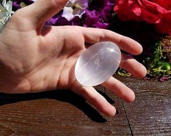 Selenite Crystal | Palm Stone Crystal | Cleansing Crystals | Healing Stones and Crystals | Energy Healing Crystals | Witchcraft Supply |