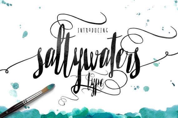 Calligraphy Font, Modern Calligraphy, Digital Fonts, Wedding Font, Invitation Font, Script Font, Digital Download, Saltywaters