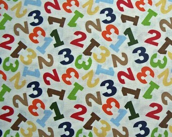 STORE CLOSING SALE - Jungle Numbers, Springs Creative, Multicolor, 100% Cotton Quilt Fabric, Quilting Fabric