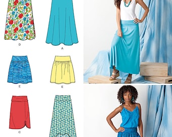 Simplicity Sewing Pattern 1616 Misses' Knit or Woven Skirts