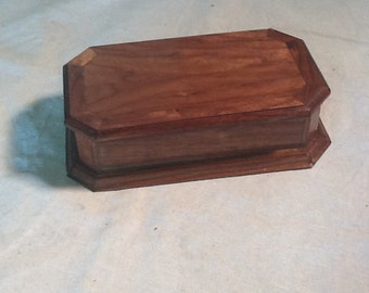 Walnut jewelry box