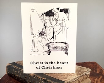 Christmas Parts - Funny Christmas Card, Funny Jesus, Jesus Humor, Snarky Greeting Card, Funny Religious, Jesus Greeting Card, Snarky Card