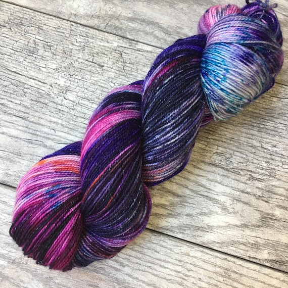 things I loved - Orion Nebula - Galaxy Hand Dyed Variegated Yarn by WIP Yarns