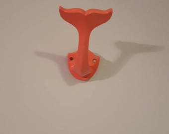 Whale Hook, Whale Tail Nautical Hook, Nautical Hook, Nautical Towel Hook, Nautical Beach Nursery Decor, Nautical Decor, Beach Decor,