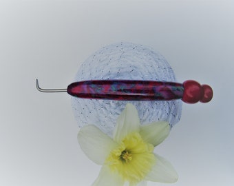 Knitting Loom Hook, Handmade, Loom Hook, Polymer Clay,