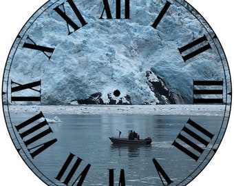Paper Time Dial - Roman Font with Glacier