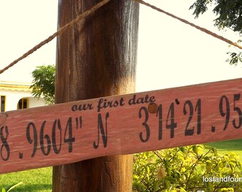 Driftwood beach signs