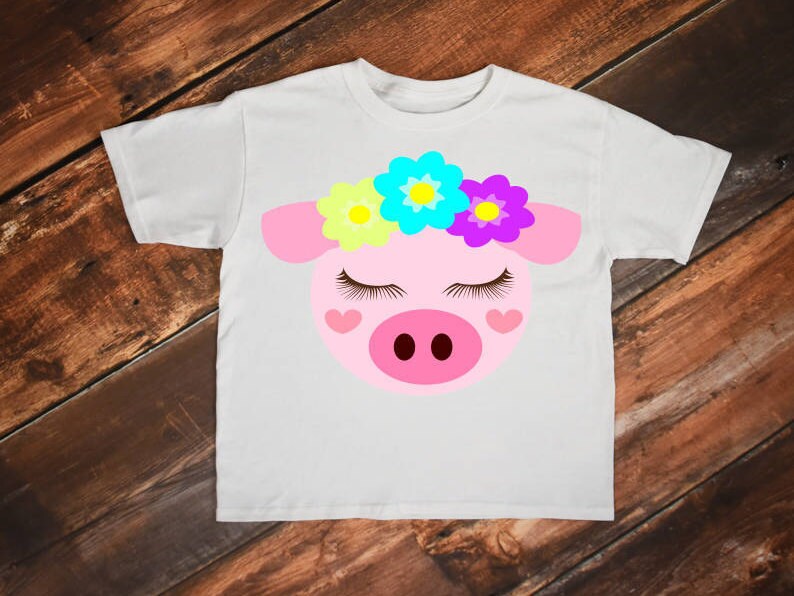 Download Pig Svg, Baby Pig Shirt Svg, Pig Face Cricut Svg, Pig Head ...