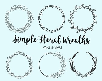 Free Free 265 Simple Flower Wreath Svg SVG PNG EPS DXF File