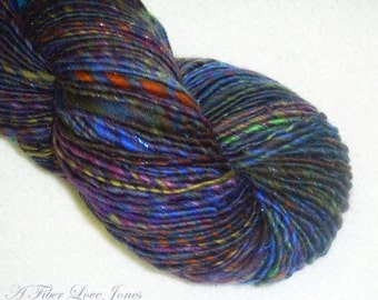 Jewel Tones Art Yarn - 149 yards - Single Ply - Knitting - Crochet - Weaving - Mixed Media - Fiber Arts
