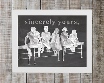 The Breakfast Club Pop Culture Print - 'sincerely yours'