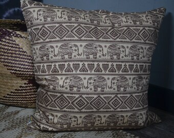 boho elephant pillow