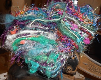 Handspun yarn: mohair, Merino, silk "Sultana".