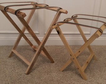 Reclaimed Wood Luggage Stand
