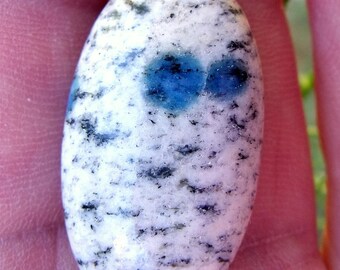 Jasper blue K2 cabochon oval 31x18x6mm
