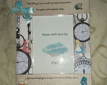 Alice in Wonderland themed photo frame