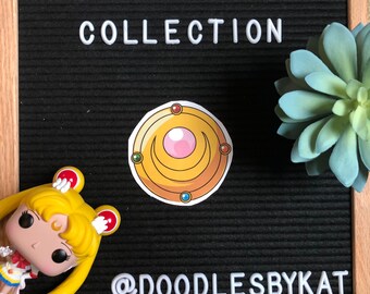 Transformation Brooch // Sailor Moon Collection 4x6 Sticker
